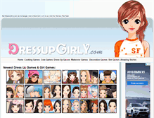 Tablet Screenshot of dressupgirly.com